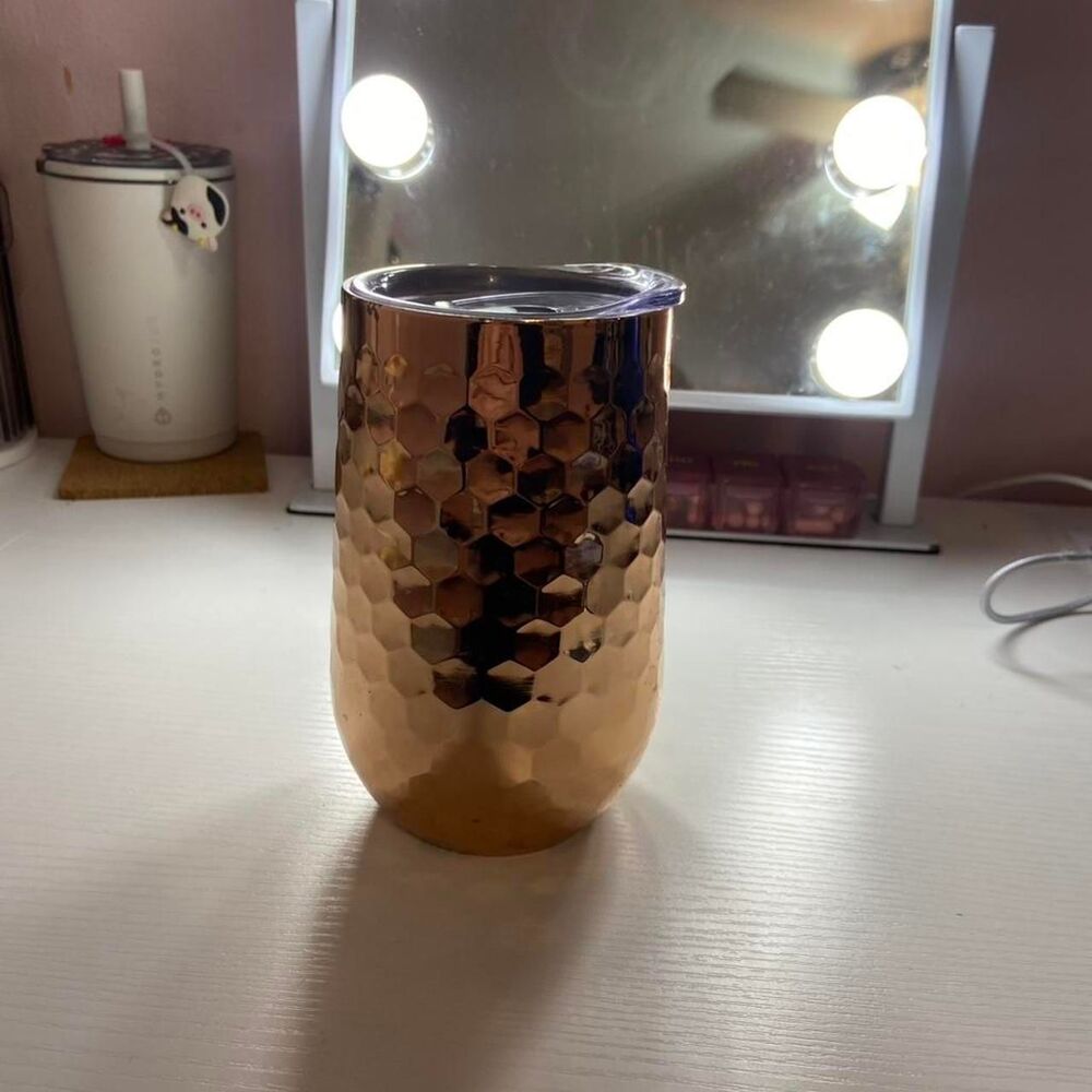 Gold Drink Travel Tumbler